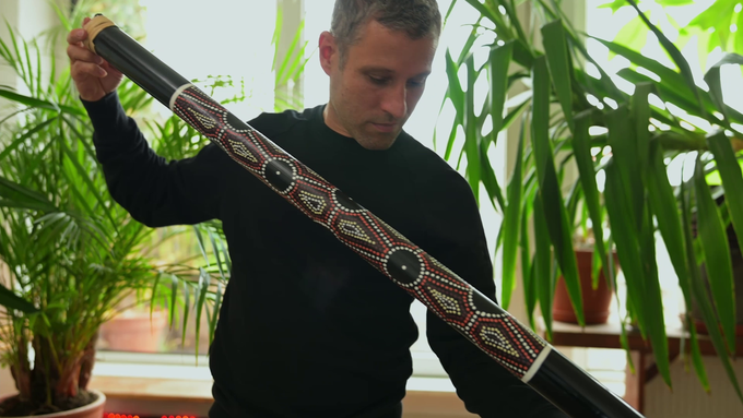Large Bamboo Rainstick, Black video