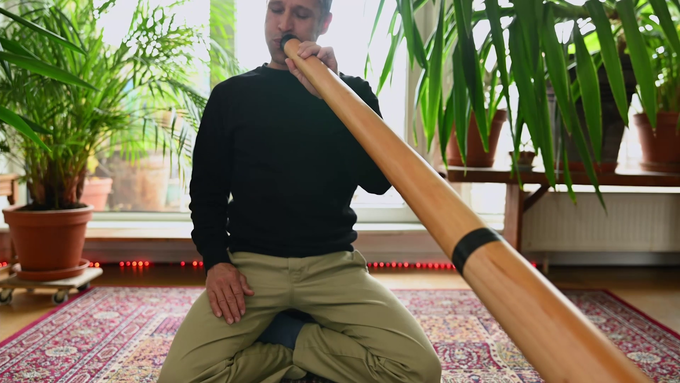 Sliced Pro Didgeridoo, Tuning D, Natural video