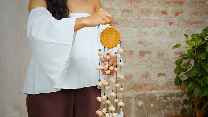 Kenari Chimes, Flower of Life, Small, 6 Cords video
