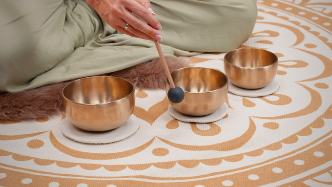 3-piece Yoga Nidra Singing Bowl Set video