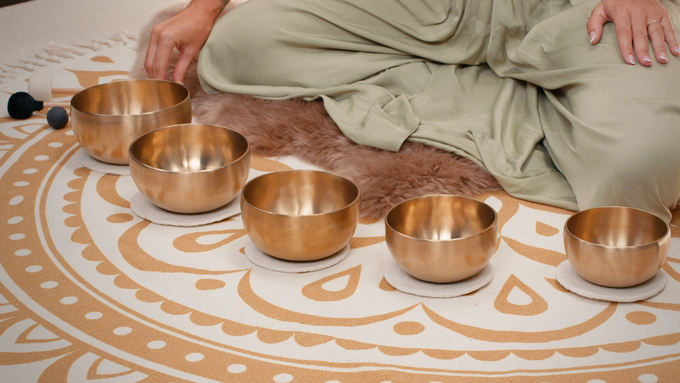 5-piece Yoga Nidra Singing Bowl Set video