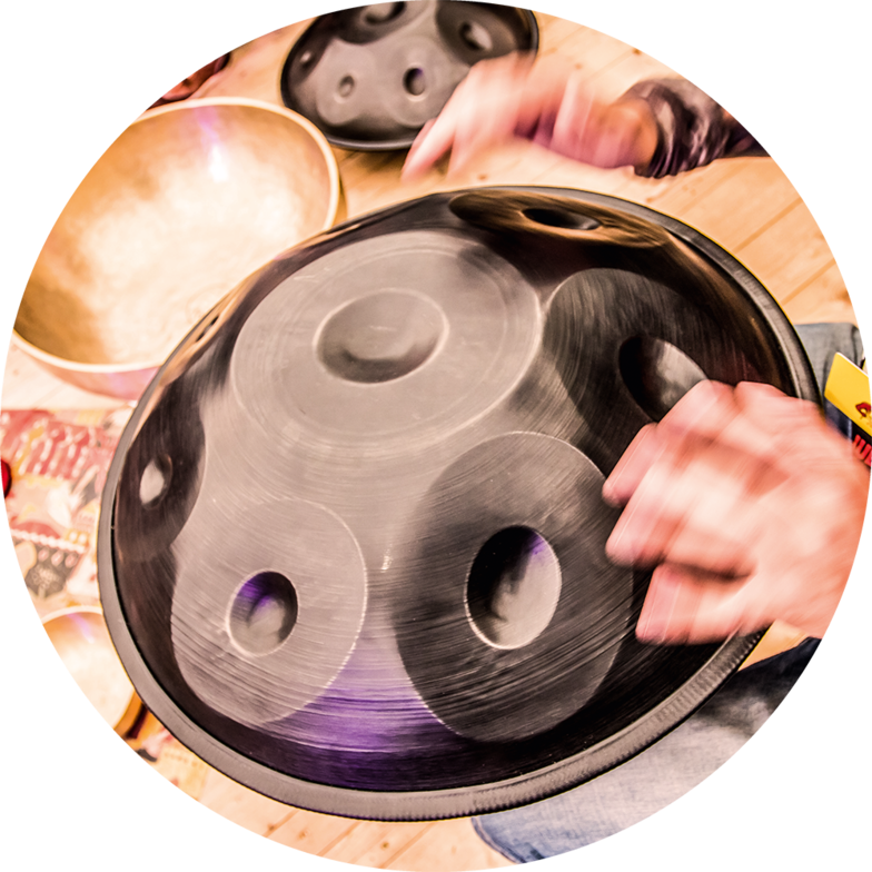 432 Hz Harmonic Art Handpan (Equinox E)